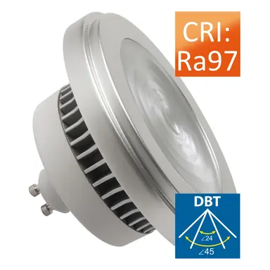 Megaman MM09934 LED-reflector lamp AR111 GU10 11W 800lm 2800K dimbaar helder grijs