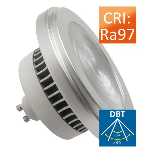 Megaman MM09934 LED-reflector lamp AR111 GU10 11W 800lm 2800K dimbaar helder grijs