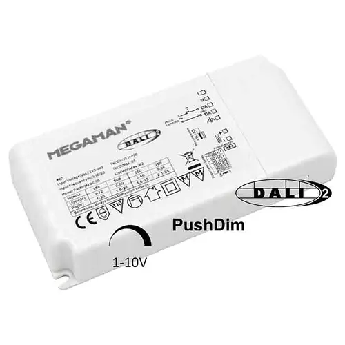Megaman MM11459 LED-driver DALI 0-10V push-button 3-25W 350-700mA