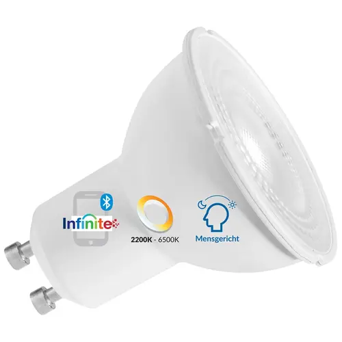 Megaman MM11533 LED-reflector lamp PAR16 GU10 4,8W 420lm 2200-6500K Bluetooth gematteerd grijs