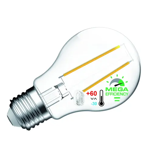 Megaman MM11760 LED-lamp Peer E27 2W 485lm 2700K filament helder wit