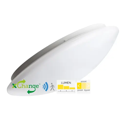 Megaman MM12448 plafondlamp renzo xchange opbouw rond 10/15/20W 3000/6500K IP44 bewegingssensor lichtsensor wit