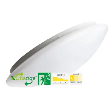 Megaman MM12479 plafondlamp renzo portal opbouw rechthoekig 7W 3000/6500K IP65 grijs