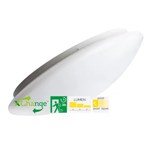 Megaman MM12479 plafondlamp renzo portal opbouw rechthoekig 7W 3000/6500K IP65 grijs