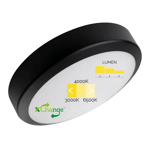 Megaman MM12532 plafondlamp fonda xchange opbouw rond 10/15/20W 3000/6500K IP65 zwart