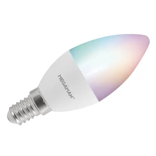 Megaman MM12345 LED-lamp kaars E14 5W 470lm 2700-6500K dimbaar RGBW opaal