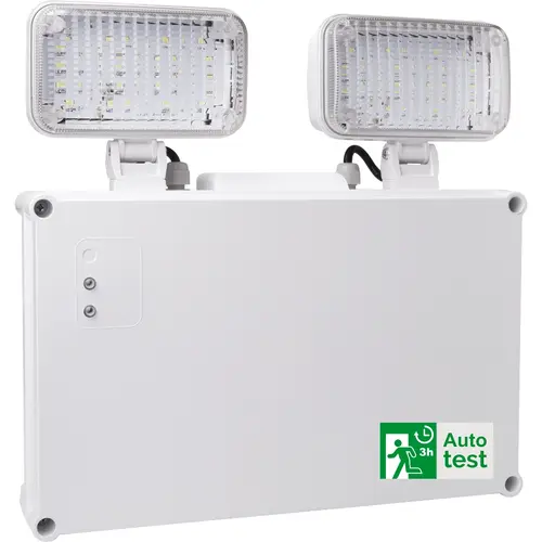 Megaman MM11145 noodverlichting wandopbouw 2 kop 400lm IP65 autotest