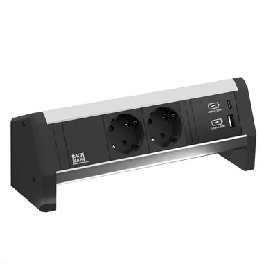 Bachmann 55.40.547 desk 1 2xwcd 1xusb a/c gst