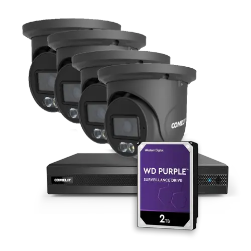 Comelit KCCTV4N4-2B cctv kit met nvr inclusief 2