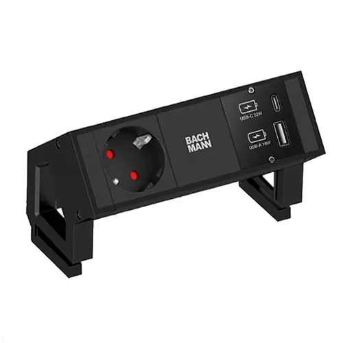 Bachmann 902.9109 desk 2 1xwcd 1xusb a/c gst