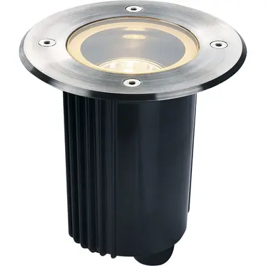 SLV 229320 vloerinbouwspot outdoor QPAR51 rond 13cm RVS-316 IP67 GU10 max.35W