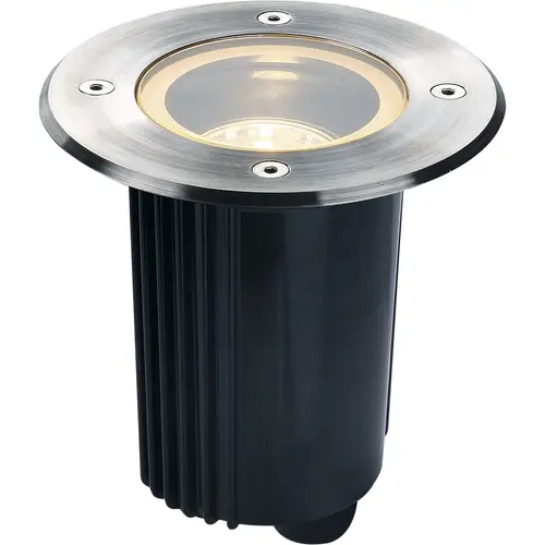 SLV 229320 vloerinbouwspot outdoor QPAR51 rond 13cm RVS-316 IP67 GU10 max.35W