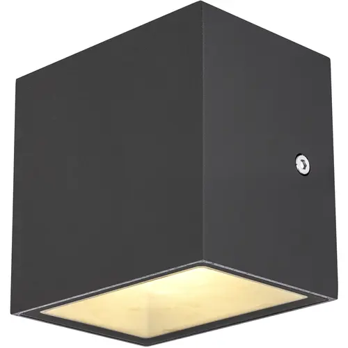 SLV 1002032 wandarmatuur LED 11W outdoor IP44 SITRA CUBE WL antraciet 3000K