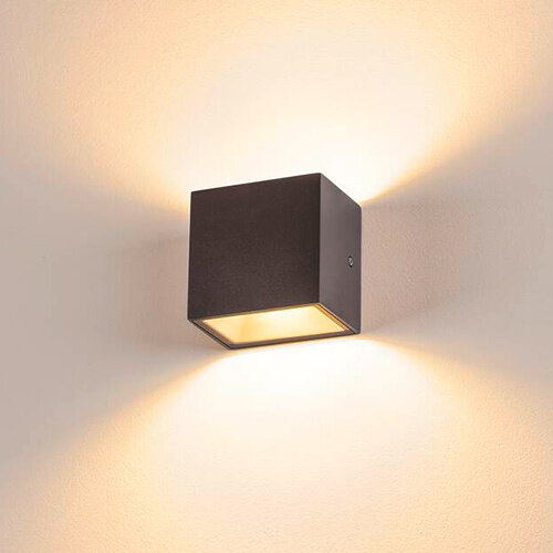 SLV 1002032 wandarmatuur LED 11W outdoor IP65 SITRA CUBE WL 3000/4000K antraciet