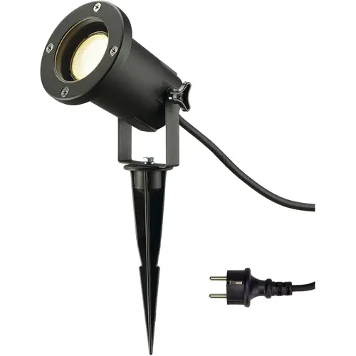 SLV 227410 prikspot NAUTILUS SPIKE XL 1xGU10 zwart