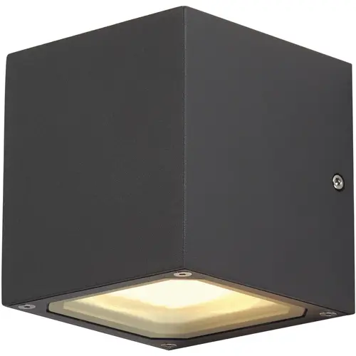 SLV 232535 wandarmatuur 2xGX53 fitting outdoor IP44 SITRA CUBE antraciet