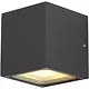 SLV 232535 wandarmatuur 2xGX53 fitting outdoor IP44 SITRA CUBE antraciet