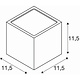 SLV 232535 wandarmatuur 2xGX53 fitting outdoor IP44 SITRA CUBE antraciet