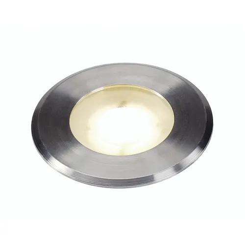 SLV 228412 vloerinbouwarmatuur rond 8cm LED 3,5W outdoor IP67 roestvrij staal geborsteld 3000K