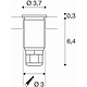 SLV 233540 vloerinbouwarmatuur mini 37mm rond LED 2W outdoor IP67 RVS 3000K