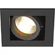SLV 115510 KADUX 1 inbouwspot vierkant kantelbaar GU10 fitting excl. lichtbron zwart mat IP20