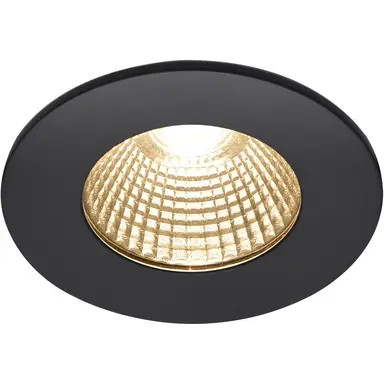 SLV 1002098 patta-i rond zwart 1xled 1800-