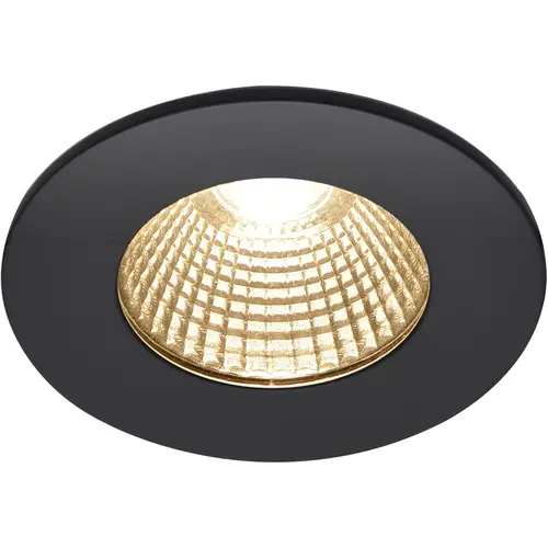 SLV 1002098 patta-i rond zwart 1xled 1800-
