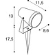 SLV 1004757 grondspot - prikspot SAMRINA SP zwart 1xGU10 IP65 outdoor