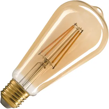 SLV 1005265 st64 e27 gold led light 7.5w 2