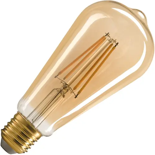 SLV 1005265 st64 e27 gold led light 7.5w 2