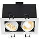 SLV 115521 KADUX 2 inbouwarmatuur rechthoekig GU10 fitting excl. lichtbron wit mat IP20