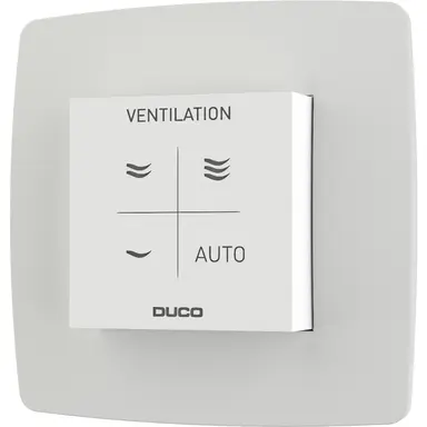 Duco 0000-4606 Vocht Ruimtesensor met bediening RF/Wired wit
