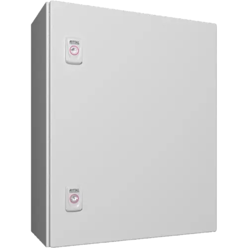 Rittal 1045000 AX wandkast met deur 400x500x210mm plaatstaal RAL 7035
