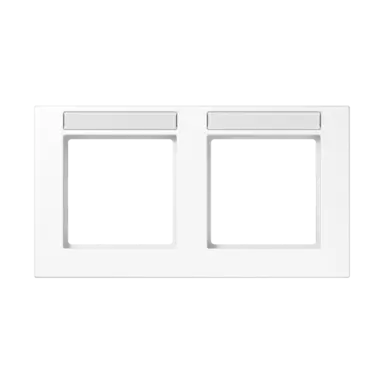 JUNG A 55820 BF NA WW afdekraam 2-voudig horizontaal met tekstvenster A550 alpine wit