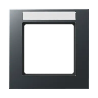 JUNG A 5581 BF NA ANM afdekraam 1-voudig met tekstvenster A550 antraciet mat