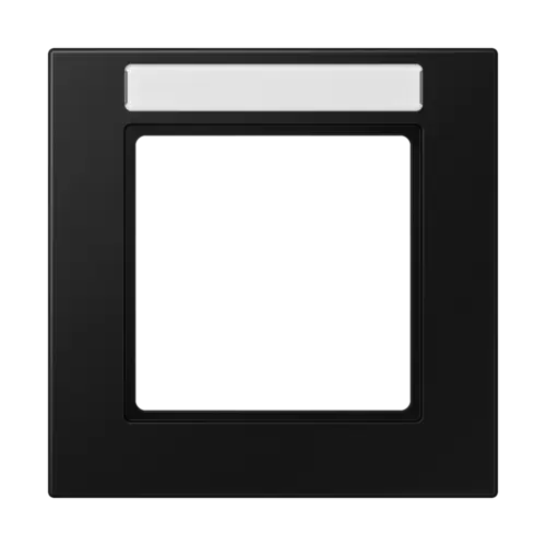 JUNG A 5581 BF NA SWM afdekraam 1-voudig met tekstvenster A550 grafietzwart mat