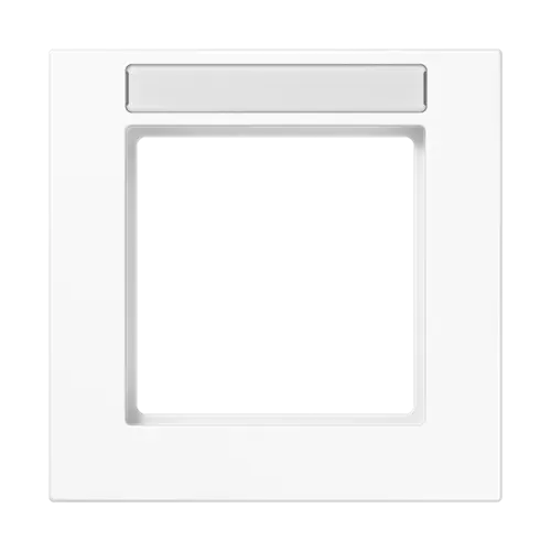 JUNG A 5581 BF NA WW afdekraam 1-voudig met tekstvenster A550 alpine wit