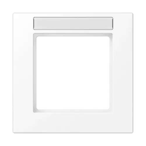 JUNG A 5581 BF NA WWM afdekraam 1-voudig met tekstvenster A550 sneeuwwit mat