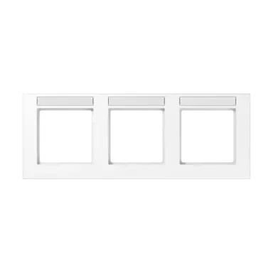 JUNG A 55830 BF NA WW afdekraam 3-voudig horizontaal met tekstvenster A550 alpine wit
