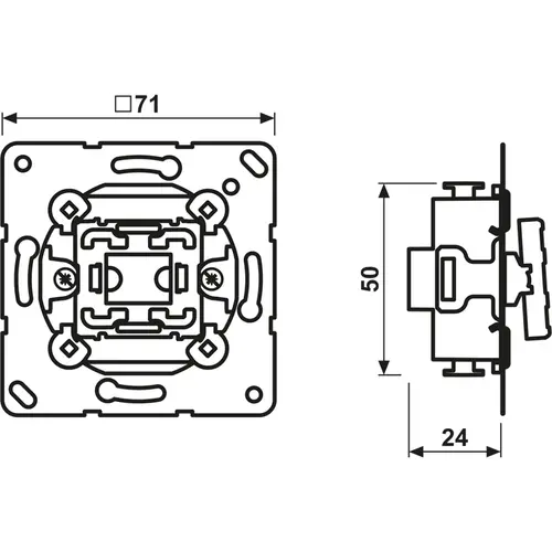JUNG 506 EU wisselschakelaar