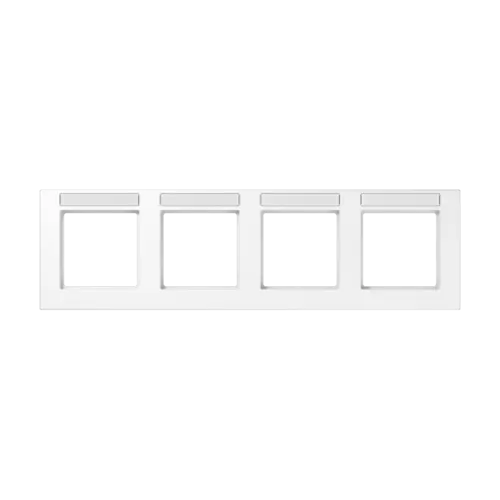 JUNG A 55840 BF NA WW afdekraam 4-voudig horizontaal met tekstvenster A550 alpine wit