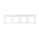JUNG A 55840 BF NA WW afdekraam 4-voudig horizontaal met tekstvenster A550 alpine wit