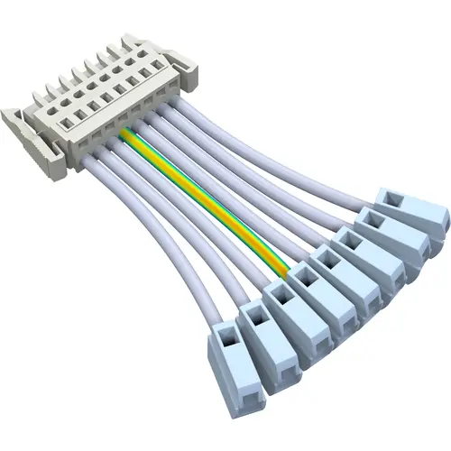 Opple 531098007500 lichtlijn eindaansluiting feed-in connector 7-aderig wit