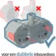 JUNG A 1520-2 BF SWM wandcontactdoos 2-voudig randaarde voorbedraad voor duo-inbouwdoos A550 grafietzwart mat