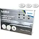 Klemko LAGOS-XPG-KIT4 Lumiko 863856 LED-spotset 3x 3000K dimbaar inbouw 58-61mm 65mm extreem breedstralend verstelbaar