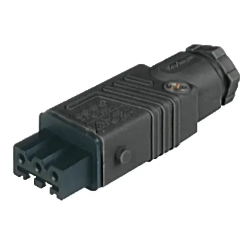 Belden STAK 3 N ZWART rechthoekige connector STAK 3 female 3-polig 10A IP54 zwart