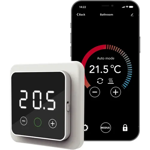Magnum WIFI THERMOSTAAT F32 WiFi-thermostaat voor elektrische vloerverwarming zwart