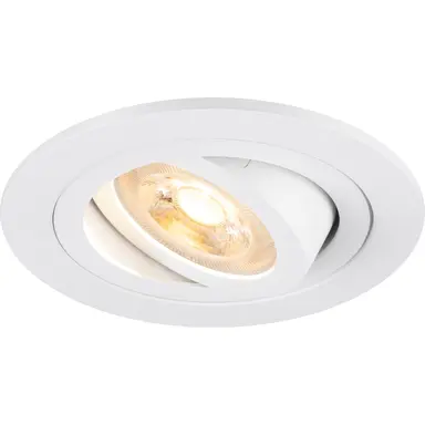 SLV 1007374 NEW TRIA 75 inbouwspot kantelbaar GU10-fitting max.10W excl. lichtbron IP20 wit