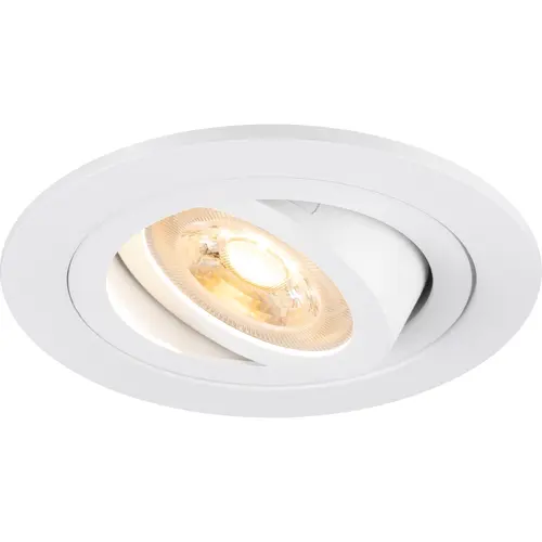 SLV 1007374 NEW TRIA 75 inbouwspot kantelbaar GU10-fitting max.10W excl. lichtbron IP20 wit