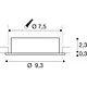 SLV 1007374 NEW TRIA 75 inbouwspot kantelbaar GU10-fitting max.10W excl. lichtbron IP20 wit